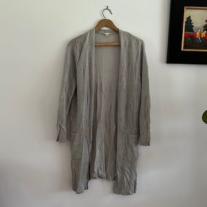 J Jill Linen Rayon Long Cardigan